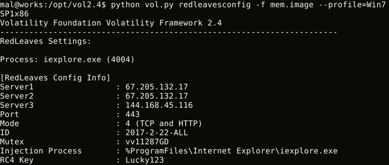 Volatility Plugin For Detecting Redleaves Malware Jpcert Cc Eyes Jpcert Coordination Center Official Blog