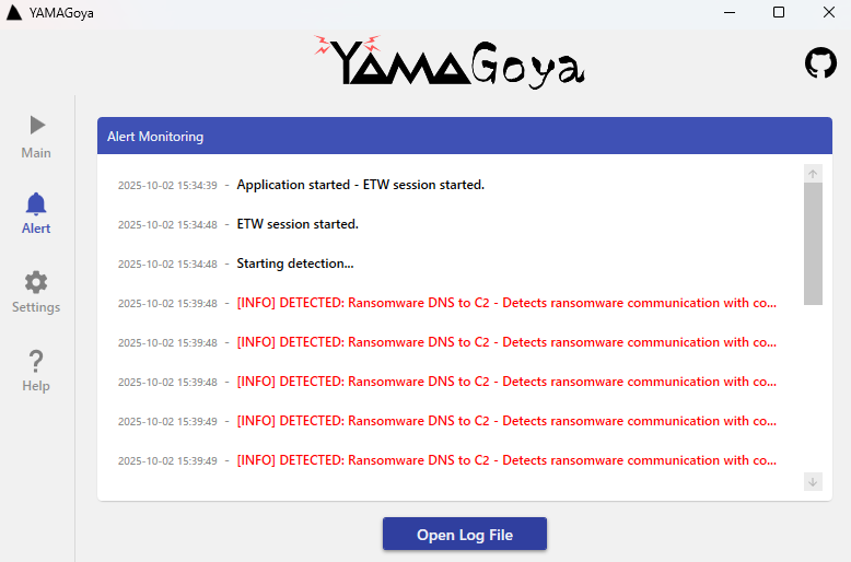 YAMAGoya's Alert tab